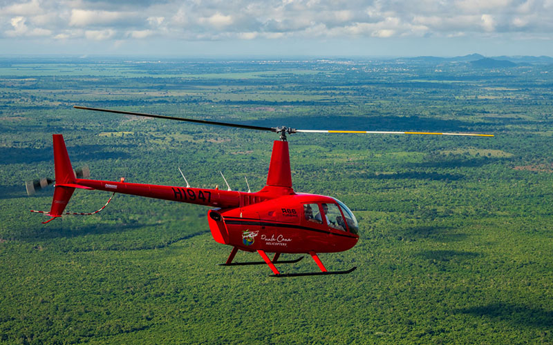 Полет на вертолете над Доминиканой