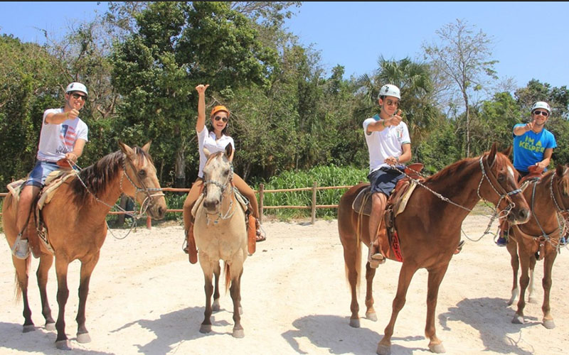 путешествие на лошадях в Доминикане